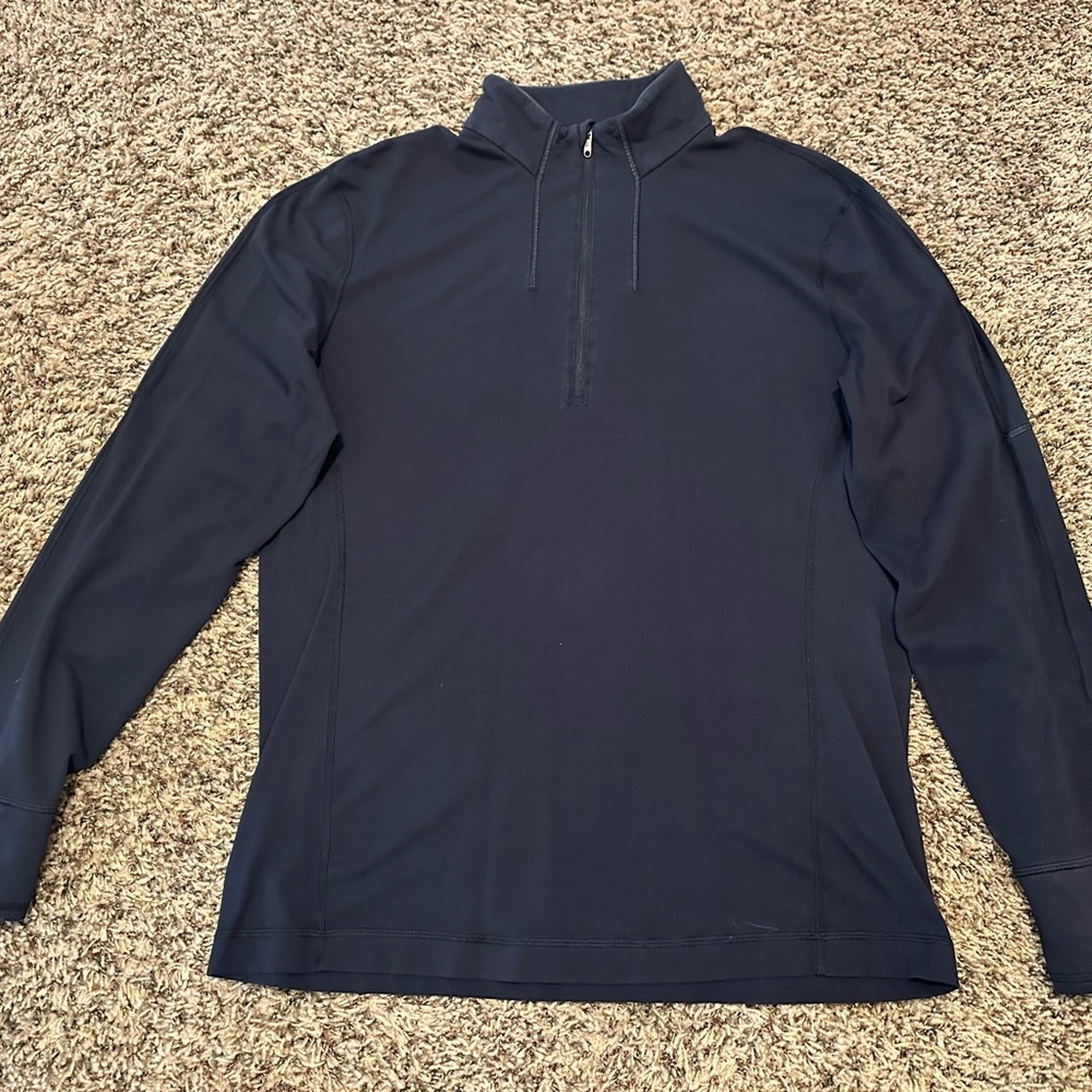 Lululemon Men's XL 1/2 Zip black EUC